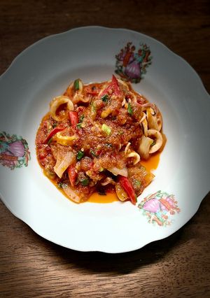 Foto resep Cumi saos padang