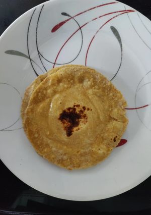 A picture of Oil free Sweet Potatoes Chapaties/Roti/Parathas.