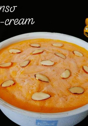 A picture of Mango ice-cream.