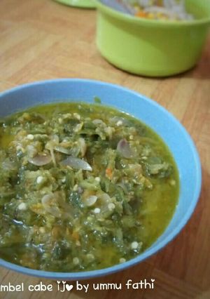 Foto resep Sambel cabe ijo