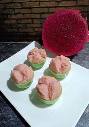 Foto resep Kue Mangkuk Buah Naga