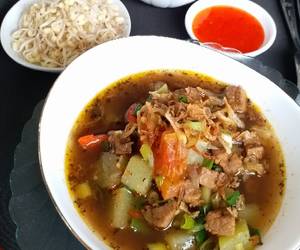 Resep mudah &amp;#34;Rawon Labu Siam-Daging&amp;#34; (tanpa lemak) Paling Enak