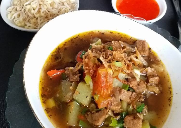 Resep &#34;Rawon Labu Siam-Daging&#34; (tanpa lemak) Anti Gagal