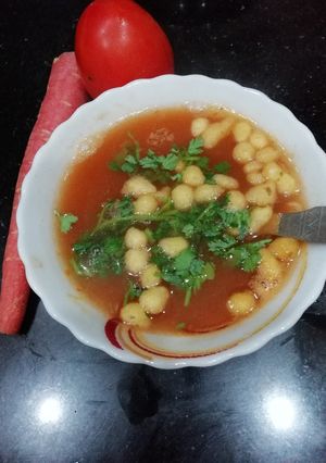 A picture of Besan Masala Soup.