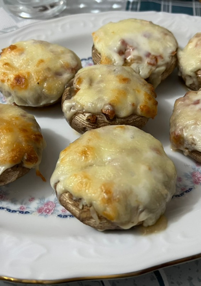 Una foto de Champiñones rellenos