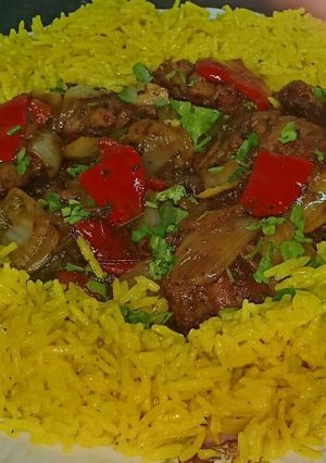 صورة لوصفة شيش طاووق على الطاسة من غير فرن وبطعم الفحم 😋😋😋