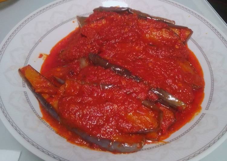Terong balado simple