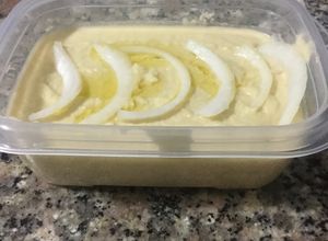 Una foto de Hummus de garbanzos