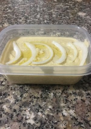Una foto de Hummus de garbanzos