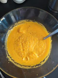 Una foto de Puré de calabaza