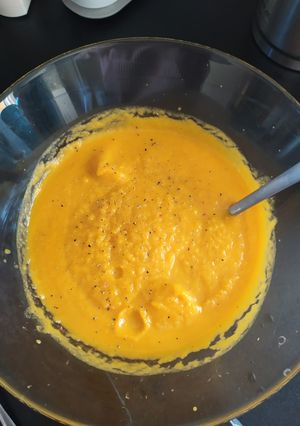 Una foto de Puré de calabaza
