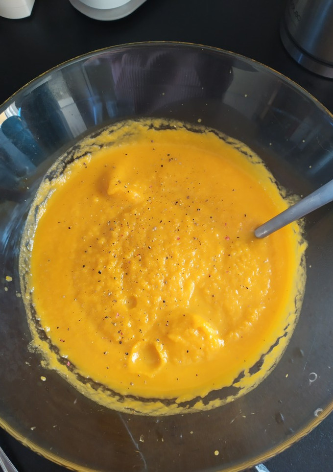Una foto de Puré de calabaza