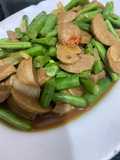 Tumis buncis baso saos bulgogi