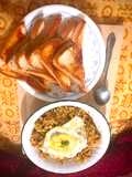 Anda Ghotala with masala bread