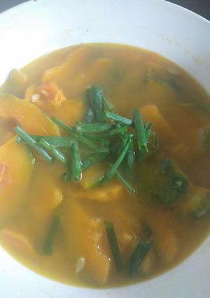 Hình của món Canh bí đỏ.