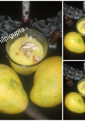 मैंगो मिल्क शेक (Mango Milk Shake recipe in Hindi) रेसिपी मुख्य फोटो