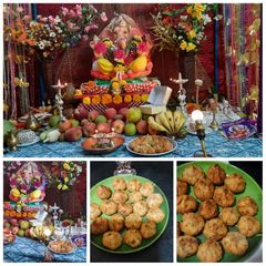 A picture of Fried modak (tadniche modak).