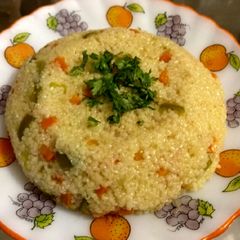 A picture of Broken Wheat Upma.
