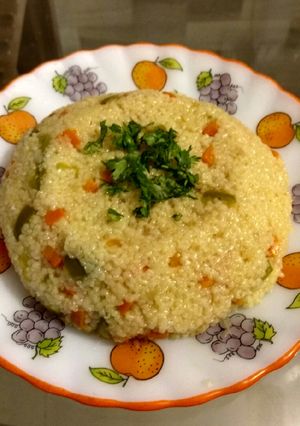 A picture of Broken Wheat Upma.
