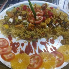 Vegetable biryani A picture of Vegetable biryani.