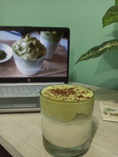 Foto resep Dalgona Matcha Cuma 2 Bahan, Tanpa Whipcream, Tanpa SP/Ovalet