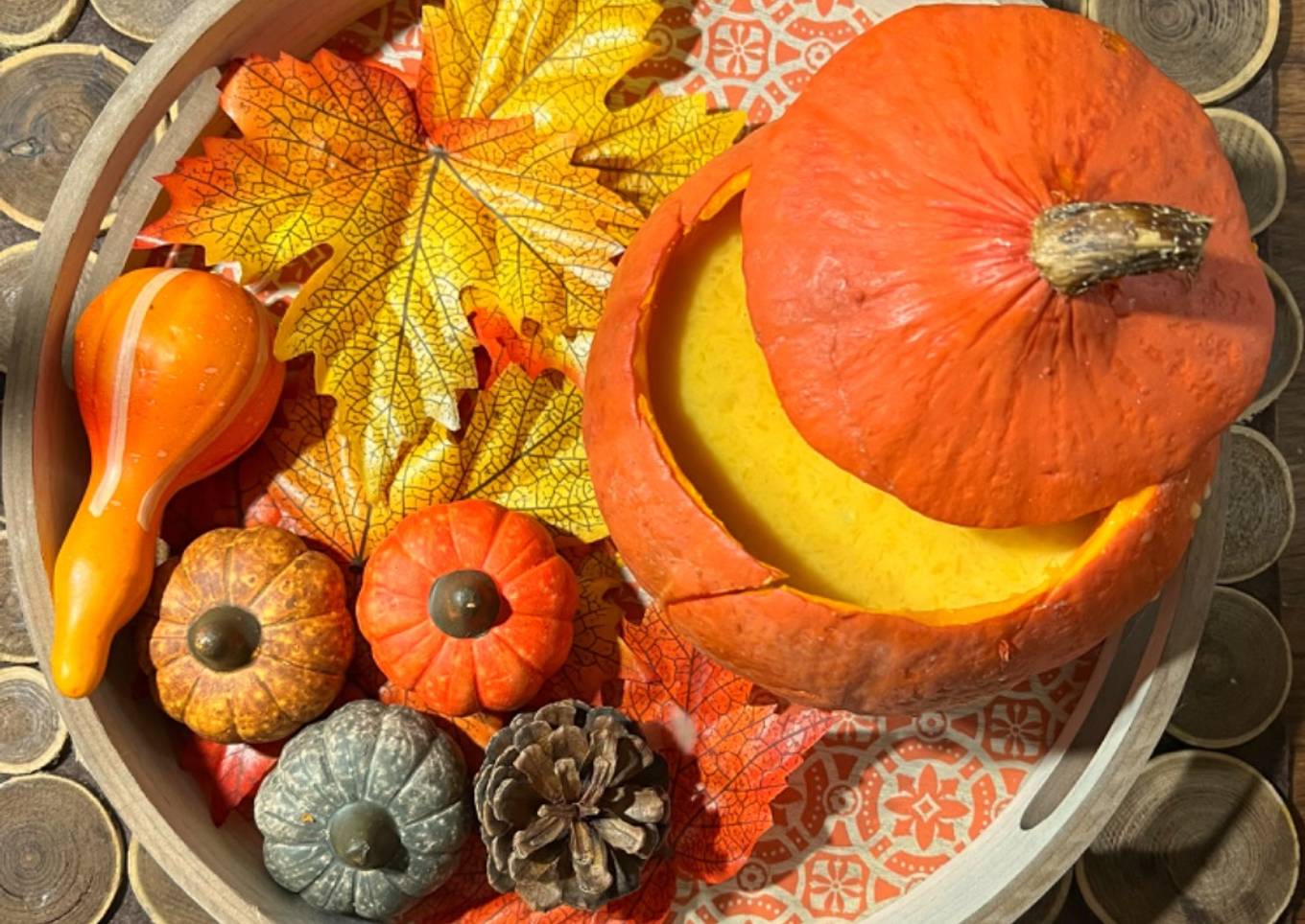 Velouté de courge au gorgonzola