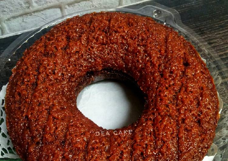 Cara Gampang mengolah Bolu karamel (sarang semut) Anti Gagal
