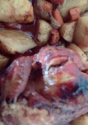 صورة لوصفة تحمير دجاجه كامله