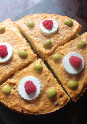Una foto de Pastel de jamón, mortadela y queso