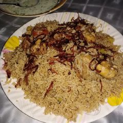 Chicken lucknowi Pulaao A picture of Chicken lucknowi Pulaao.