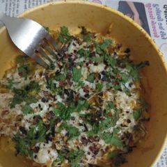 A picture of Cheese Maggi bhel.