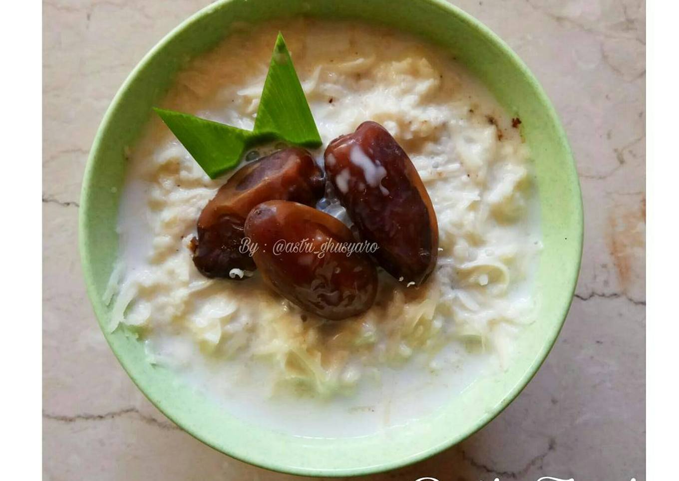 Menu Buka Puasa : Bubur Kurma Saudi