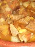 Ragú de cerdo al curry