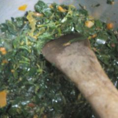 A picture of Stir fried kienyeji vegetables.