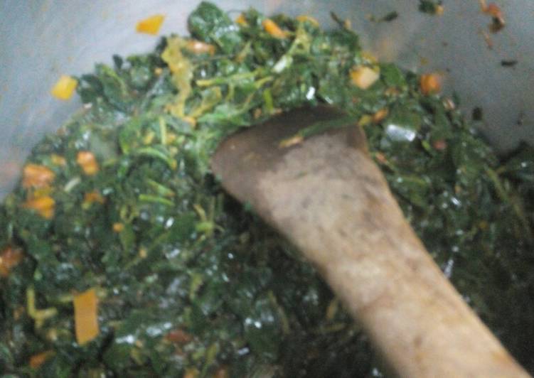 Stir fried kienyeji vegetables