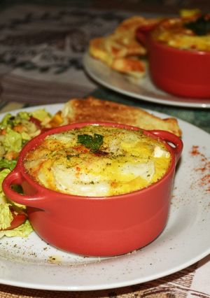 Une photo de Flan Poireau et Saumon