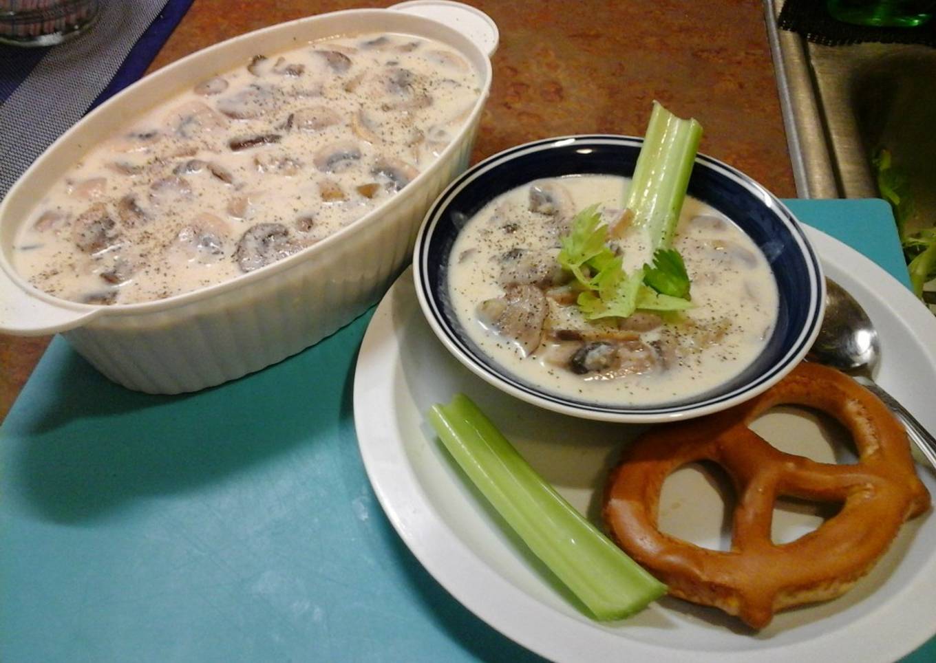 Cream of mushroom soup