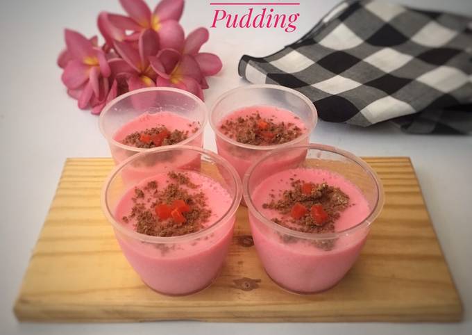 Langkah Mudah untuk Membuat Strawberry Silky Pudding, Bikin Ngiler