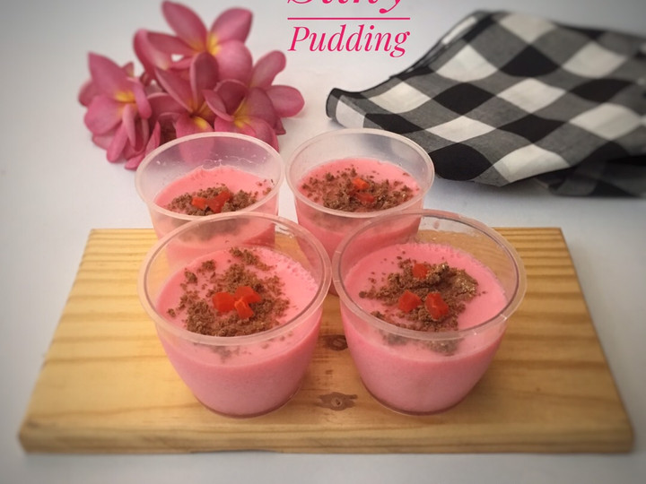 Langkah Mudah untuk Membuat Strawberry Silky Pudding, Bikin Ngiler