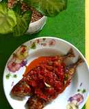 Ikan kembung sambal acan