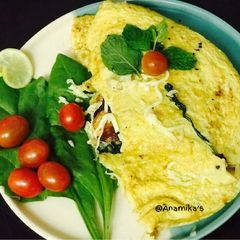 A picture of Spinach Cheese Omelette.
