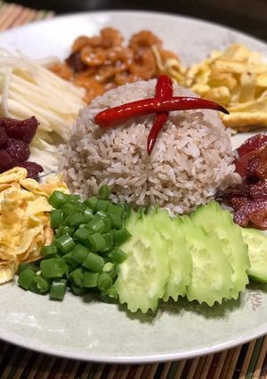 รูปของ ข้าวคลุกกะปิ (airfryer) ง่าย, สะดวก แถมอร่อยสุดๆๆค่ะ