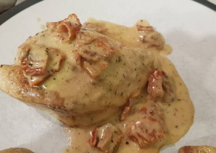 Simple Way to Make Homemade Chicken with Sun-Dried Tomato Cream Sauce