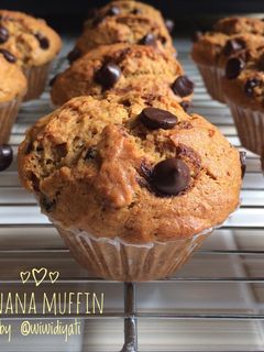 Foto resep Banana Muffin (Moist, No Mixer, Recommended)