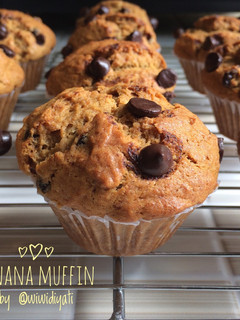 Foto resep Banana Muffin (Moist, No Mixer, Recommended)