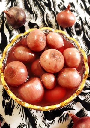 عکسی از دستور ترشی پیاز