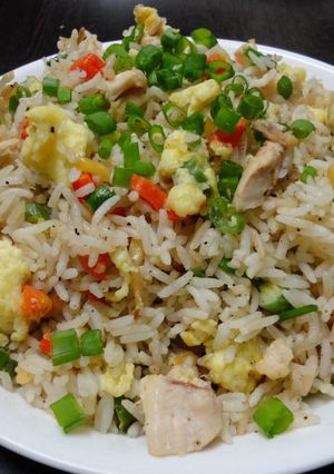 A picture of Instant Chinese Chicken Fried Rice.