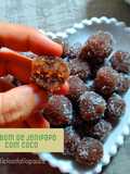 Bombom de jenipapo com coco