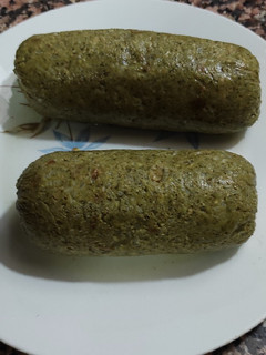 Una foto de Morcilla espinacas y soja texturizada