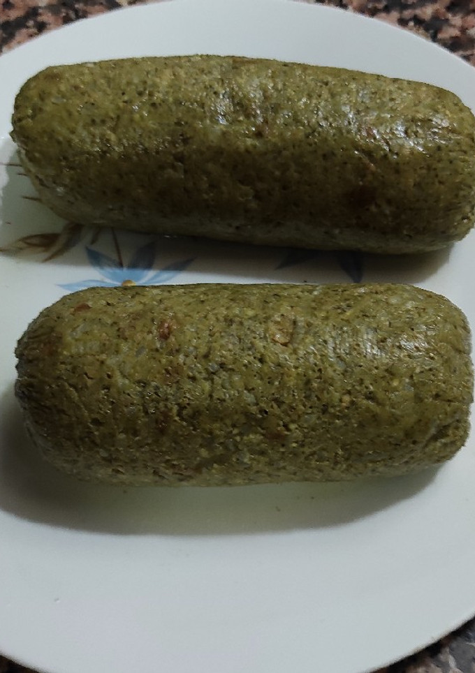 Una foto de Morcilla espinacas y soja texturizada
